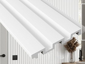 Стеновая 3D панель Solid  4 UHD 01/130L с замком 15х130 мм